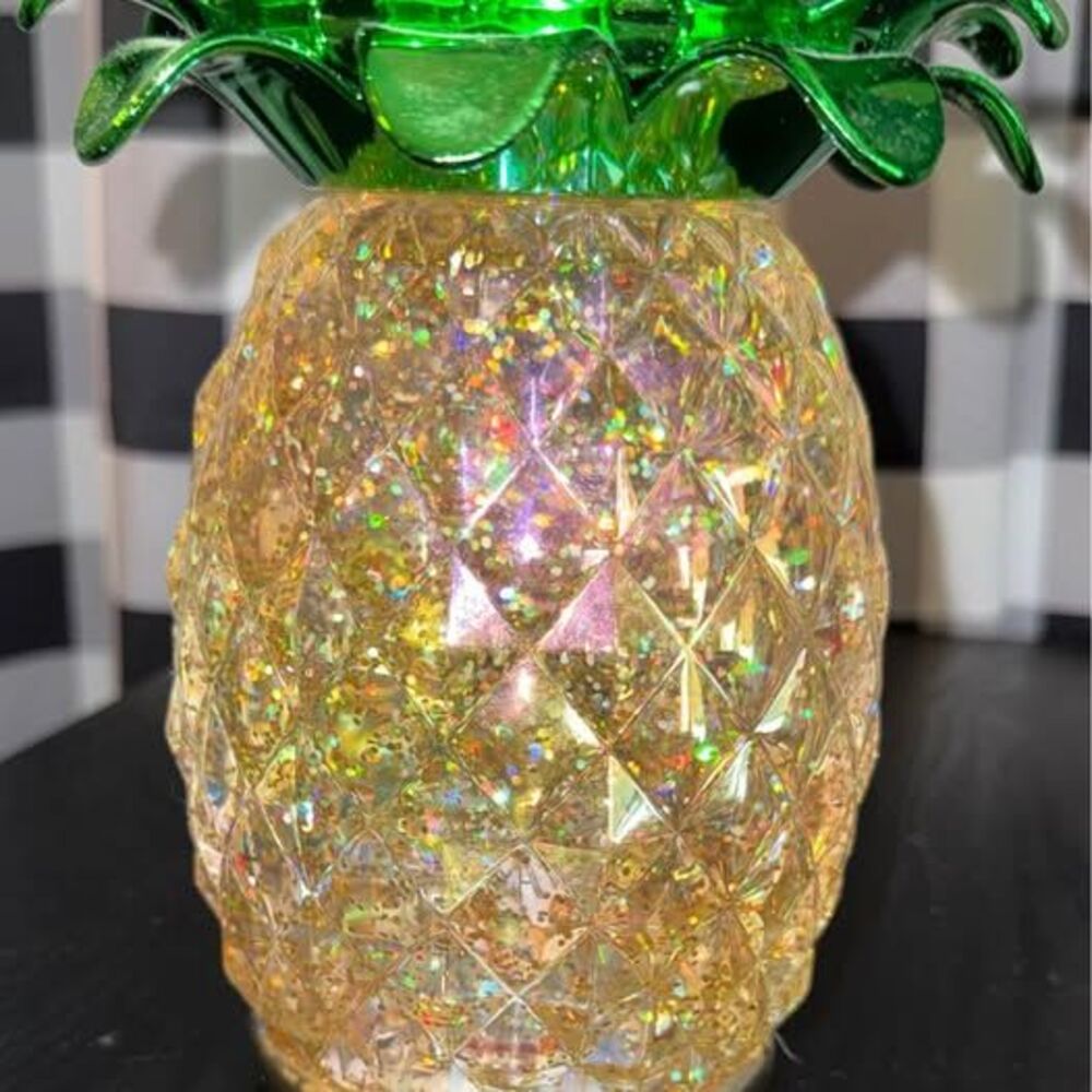 Bath & Body Works Pineapple Water Globe Candle Holder for 3 Wick Candles